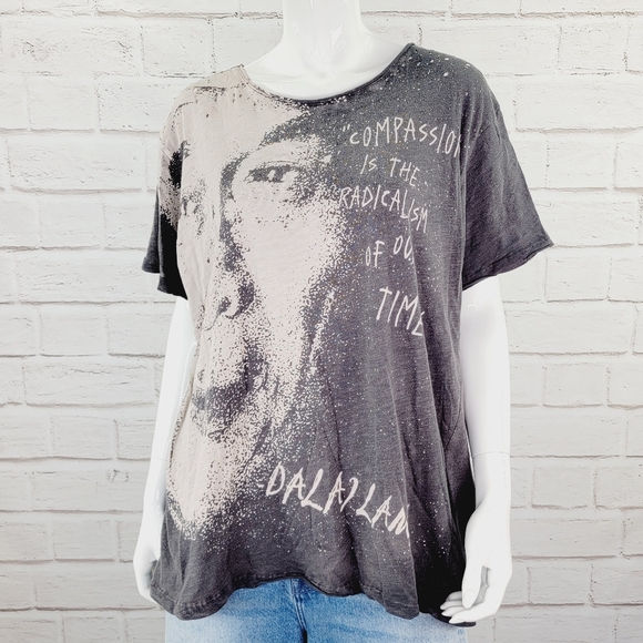 Magnolia Pearl Cotton Jersey Dalai Lama T Vintage Boyfriend Cut